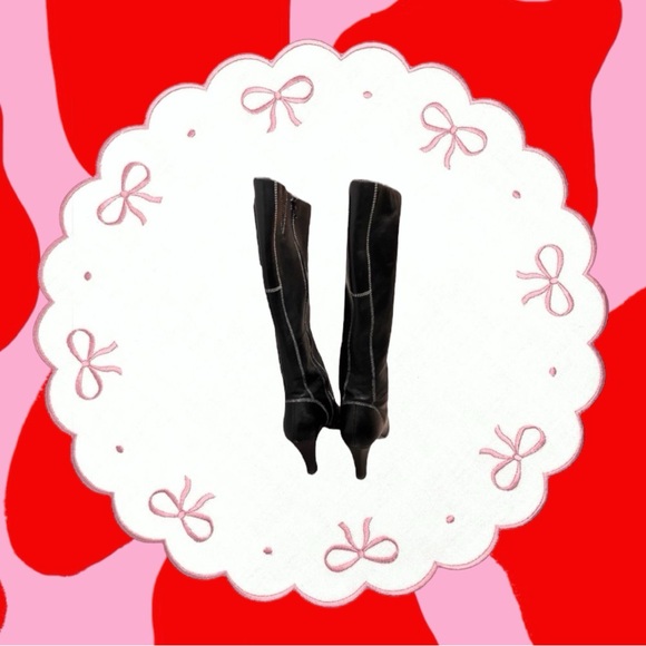 vintage leather heeled boots 🍒 - Picture 4 of 7